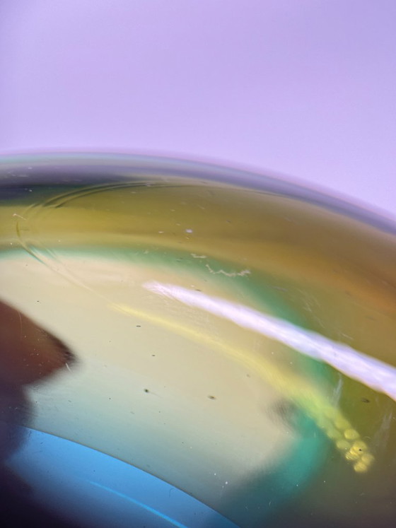 Scultura in Vetro Murano Sommerso – Vintage Anni '60/'70 – Verde Turchese Ambra – Vasi, Glass (photo 10 of 11)