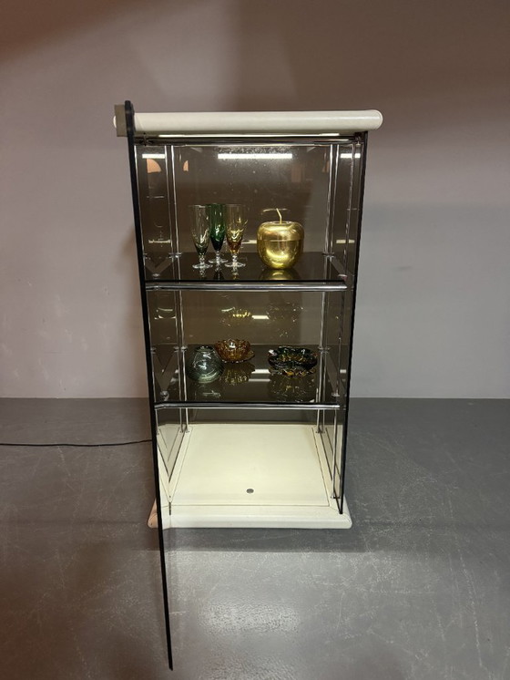 Image 1 of Mid-Century Italian Design 'Bogo' Vetrinetta Showcase Cabinet Designed by Carlo Bartoli for Rossi di Albizzate, Italy 1970s. 