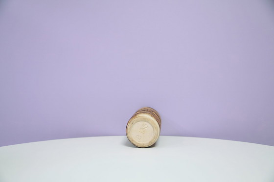 Image 1 of Vase tubulaire brun d'Allemagne de l'Ouest