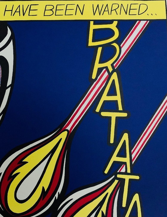 Image 1 of Roy Lichtenstein: "Triptychon, As I Opened Fire". 3-luik.