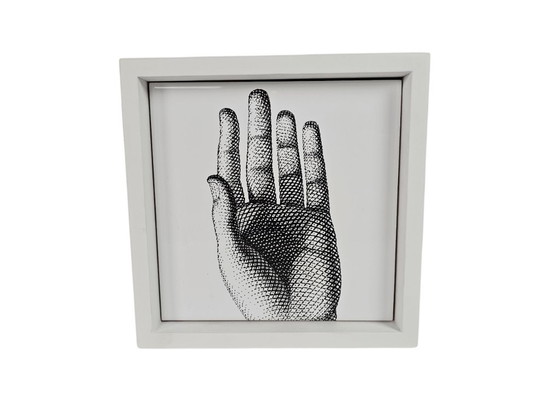 Image 1 of Piero Fornasetti - Bardelli - Ceramic tile including wooden frame - Italy - 2000