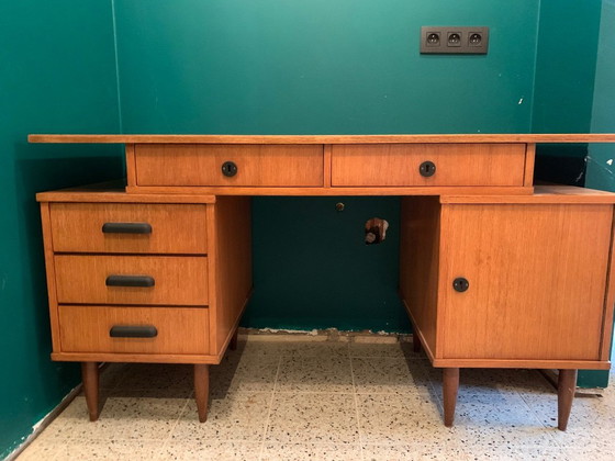 Scrivania Vintage Mid-Century – Console, Wood (photo 2 of 5)