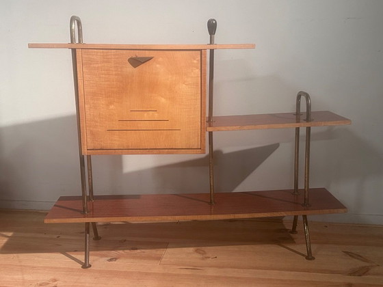 Image 1 of Mobile bar/scaffale in stile Mid-Century Modern anni Cinquanta