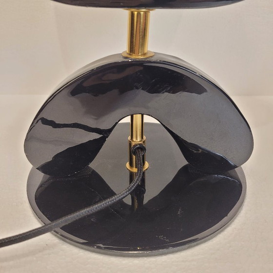 Image 1 of Tafellamp “Livello”, Chehoma, gelakt hout en metaal, eigentijds design, jaren 2010 – Frankrijk