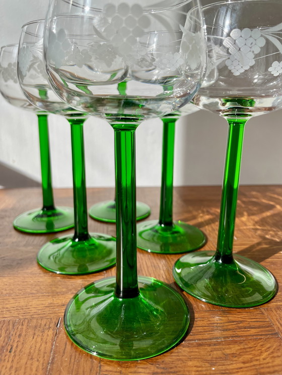 Image 1 of Set of 6 Alsatian glasses