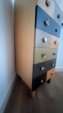 Unique designer cabinet by Alik Cavaliere, rare art object