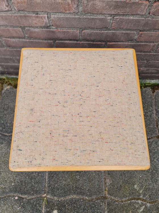 Image 1 of Unique handcrafted vintage Scandinavian style stool 1960s/70s Top Quality & Design