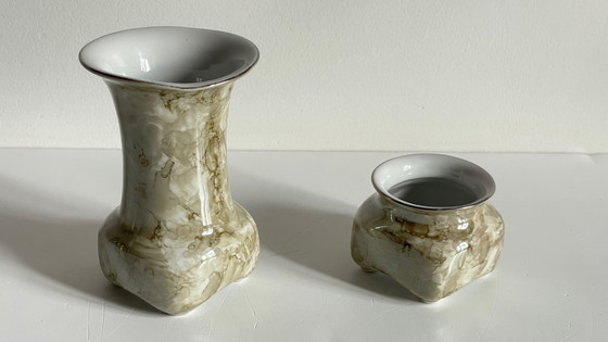 Image 1 of Karolina-Porzellanvasen, Polen, 1970er/80er Jahre