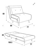 Sessel/Schlafsessel/Chaiselongue