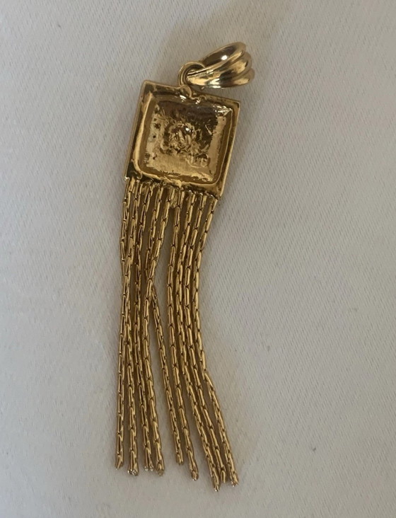 Parure - Pendentif - Boucles d’Oreilles à Motifs Grecs - Signée MB - – Cadeaux, Other (photo 8 of 8)