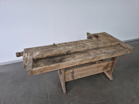 Antieke Vintage Timmermanswerkbank – Tuintafels, Wood (photo 17 of 21)