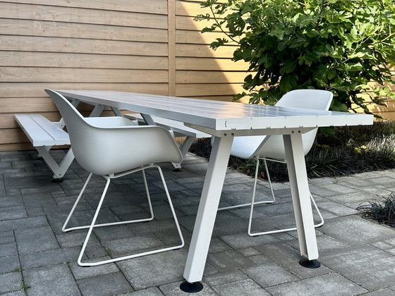 Extremis Outdoor Marina Collection Combo in Off-White 415 cm – Garden benches, Polyester, rvs (photo 14 of 15)