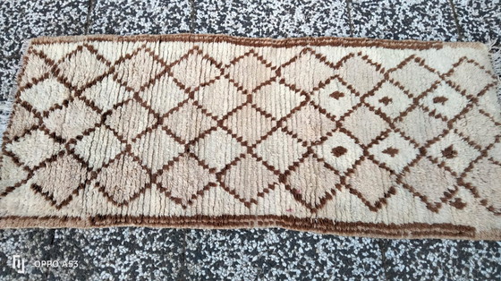 Image 1 of Handgeknoopt Berber kleed wol 169x69cm