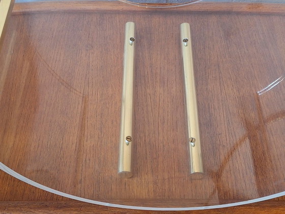 Image 1 of Portariviste in acrilico e ottone massiccio, Italia anni '70