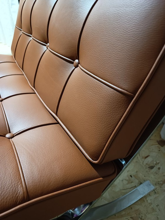 Image 1 of Sillones KNOLL Studio Barcelona (NUEVA Serie 2026) en piel natural (color coñac)