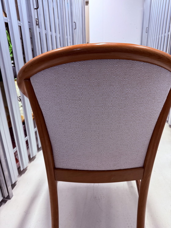 Image 1 of 3x BP Sedie Design „MANUELA“ – Original Made in Italy – Buche Holzstuhl mit Armlehnen 