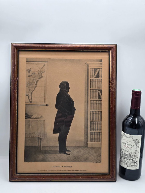 Image 1 of 4 litografie antiche in un elenco di personaggi famosi degli Stati Uniti