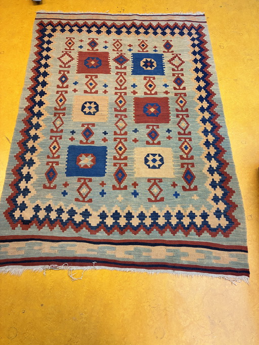 Kilim hand-woven carpet rug