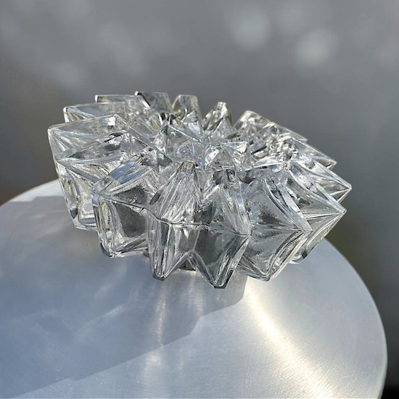 Lampe suspendue trompette en aluminium argenté, style moderne du milieu du siècle, avec diffuseur en verre (photo 8 of 15)