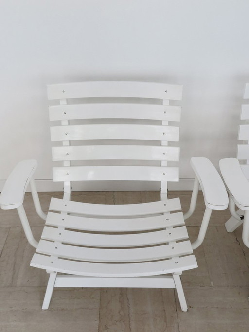 Fauteuils de jardin pliants de Carlo Hauner pour BFC, années 60, lot de 2