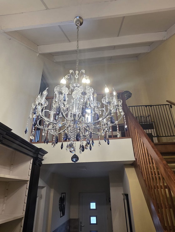 Image 1 of Lampadario di cristallo con 15 luci - veri cristalli - classico ed elegante