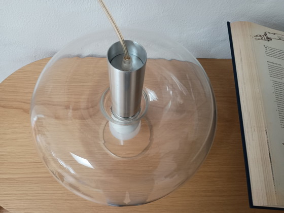 Rare Danish Vintage Apple-Shaped Globe Lamp by the Brand Belid, 1970s – Pendant lamps, rvs, Glass (photo 6 of 7)