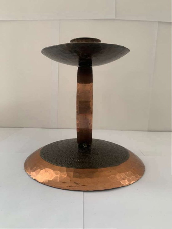 Image 1 of Hans Przyrembel Lipsia Candeliere Portacandele in rame Bauhaus Art Deco Marianne Brandt Alfred Lipovec