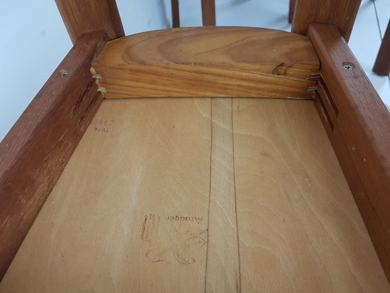 Image 1 of Chaises vintage Ansager Møbler 8 chaises design scandinave en teck