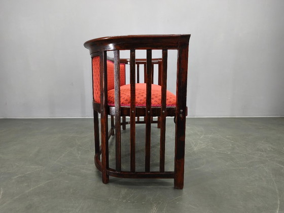 Image 1 of Josef Hoffmann Art Deco beukenhouten sofa, Weense Secession, jaren 1920