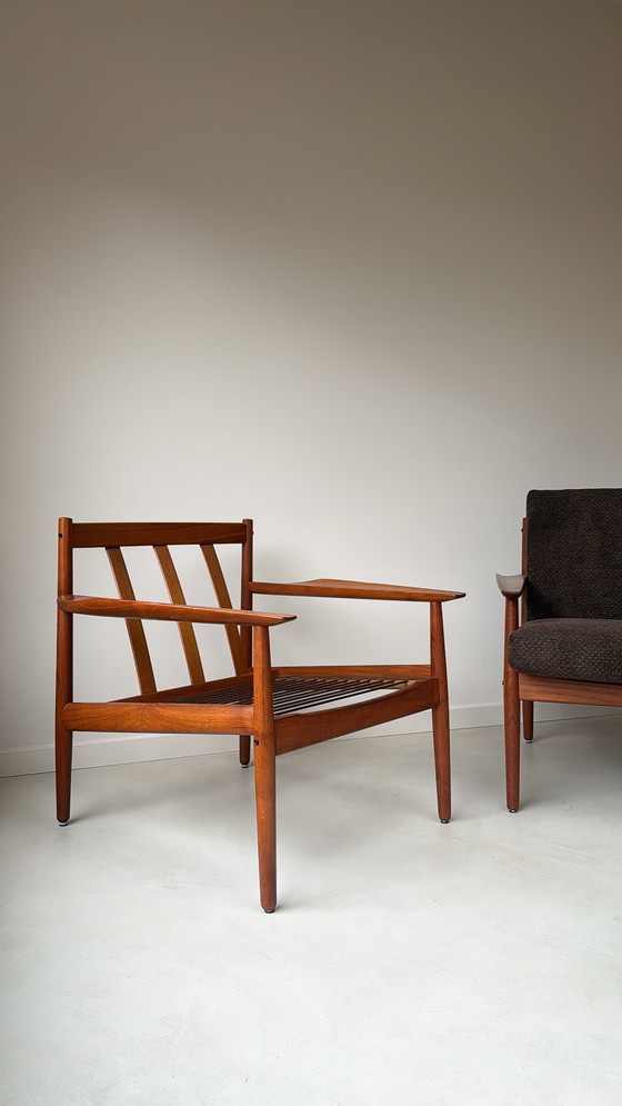 Image 1 of Fauteuil vintage en teck par Arne Vodder pour Glostrup du Danemark