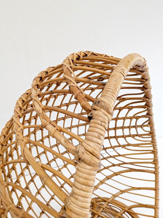 Poltrona vintage in rattan a forma di uovo, anni '60 – Poltrone, Bamboo (photo 6 of 6)