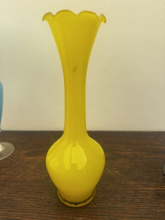 Image 1 of 4 vintage Murano glass soliflore vases