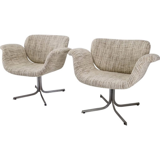 Pair of vintage Big Tulip armchairs by Pierre Paulin for Artifort, 1960