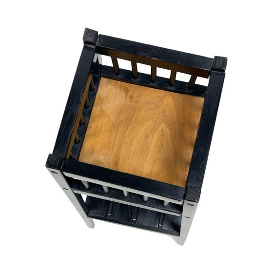 Image 1 of Vintage wooden stand/flower stand – 1960s/1970s, modernist design, 80 cm