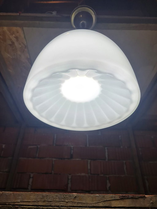 Glass And Metal Functionalist Suspended Ceiling Lights By Miloslav Prokop