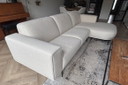 TABLE DU SUD Storm Divano angolare, tessuto crema