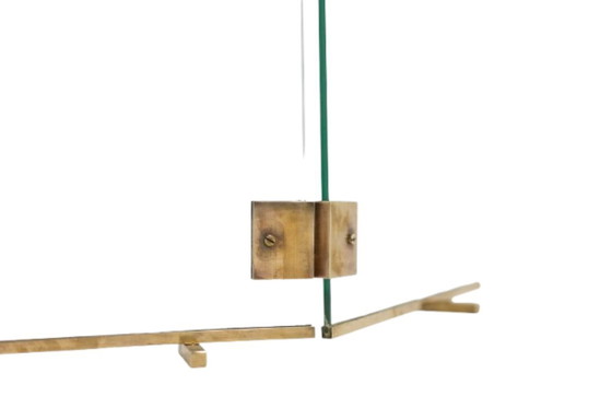 Image 1 of Jacques Adnet. Focolare in vetro e bronzo. 1950s.