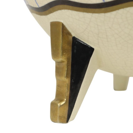 Image 1 of Rare Art Deco Vase Fish Orchids