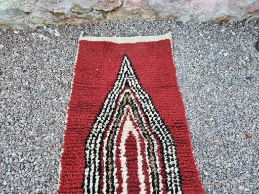 Tapis marocain ambachtelijk en laine 350cmx70cm