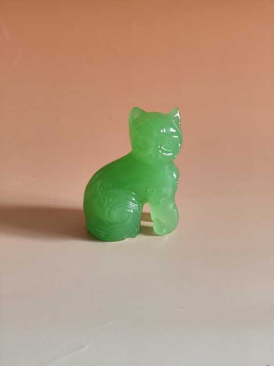 Franklin Mint 1986 – Dynasty Ch'ing Jade Kat (oggetto da collezione) – Oggetti decorativi, Other (photo 2 of 5)