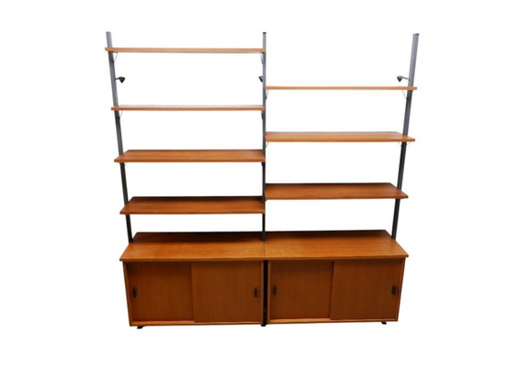 Image 1 of Zweedse Vintage Teak Wandkast Van Olof Pira, Jaren 60