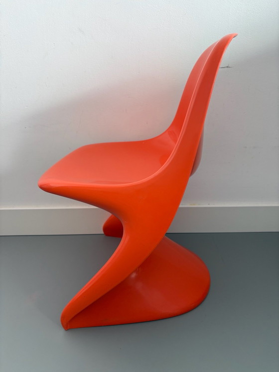 Chaise d'enfant vintage Casalino, Casala, Tabourets, Plastique, Orange (photo 4 sur 5)