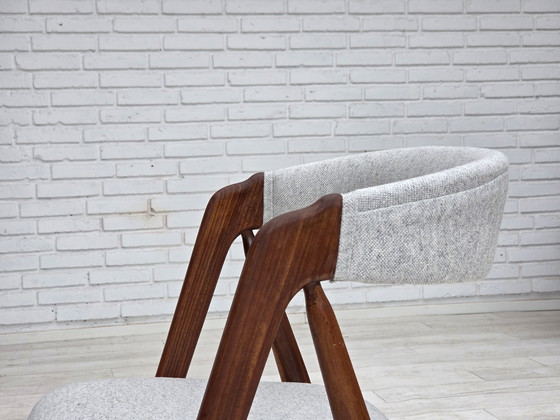 Image 1 of 1960s, Danish design by Th.Harlev, model 205, set of 4 reupholstered chairs.