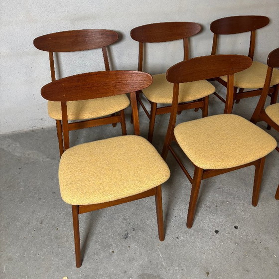 Image 1 of 6 sedie da pranzo Farstrup modello 210 - Danimarca