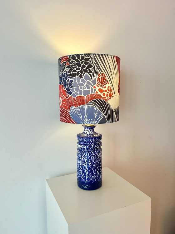 Image 1 of Vase lamp made from VEB Haldensleben ceramics – GDR | Upcycled one-of-a-kind piece