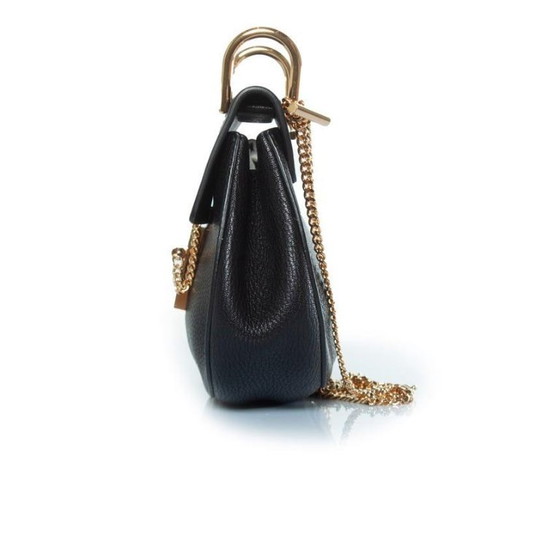 Image 1 of Chloe, borsa Drew in pelle nera