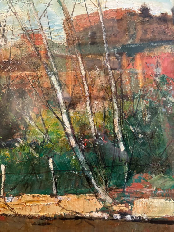 Peinture à l'huile sur toile de Lamberto Lamberti, années 1970, Peintures et dessins (photo 7 sur 9)