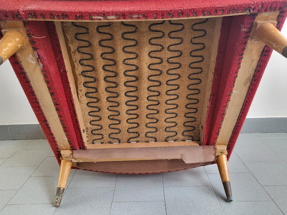 Image 1 of Vintage rockabilly fauteuil uit de jaren 50, te restaureren door DLG Steiner Arp Guariche.