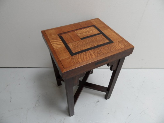 Amsterdam School Oak Side Table – Wood (photo 10 of 10)