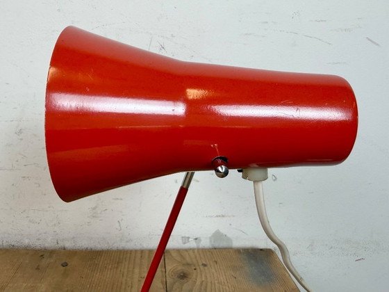 Image 1 of Lampada da tavolo rossa vintage di Josef Hurka per Drupol, anni '60